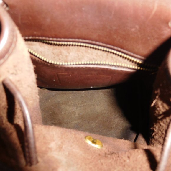 COACH Vintage 9960 Dark Brown Leather Dayback/Backpack—A8I-9960 - Picture 7 of 10